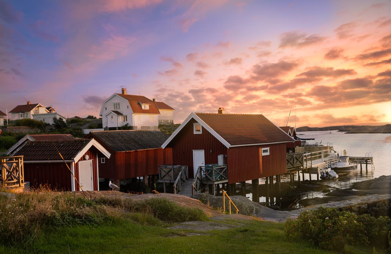 Stille dag i Käringöns havn